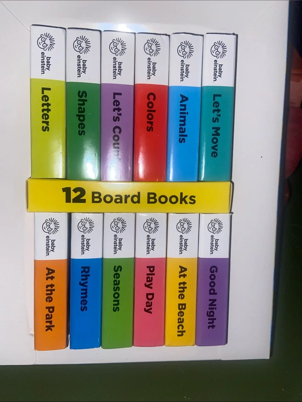 Baby Einstein 12-Book Board Book Set - Colorful Learning Collection